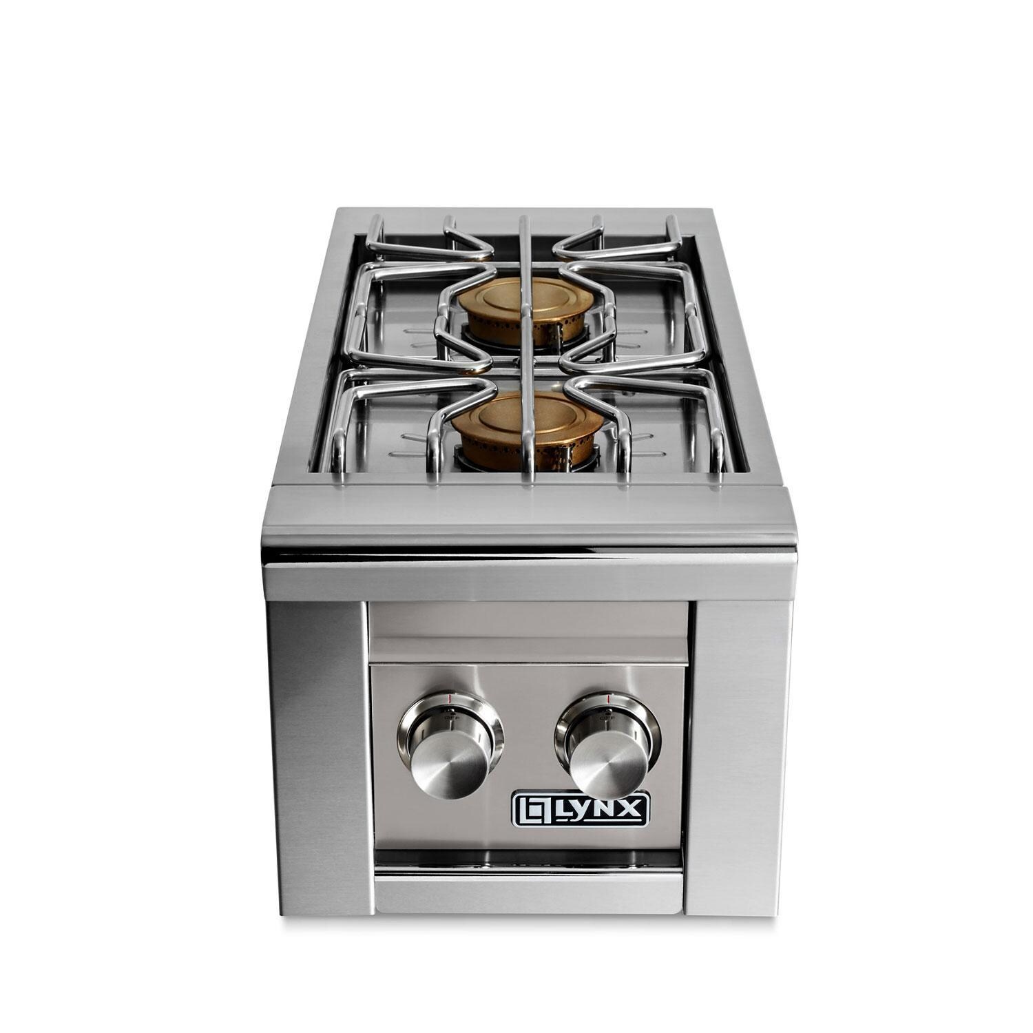Lynx Professional Built-In Propane Double Side Burner in Limestone - LSB2-2-LSLP