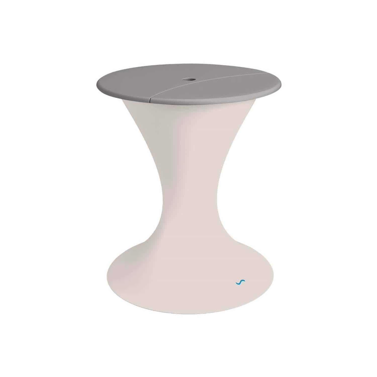 Ledge Lounger Autograph Umbrella Stand Ice Bin - Cloud W/Grey Lid - White Background thumbnail