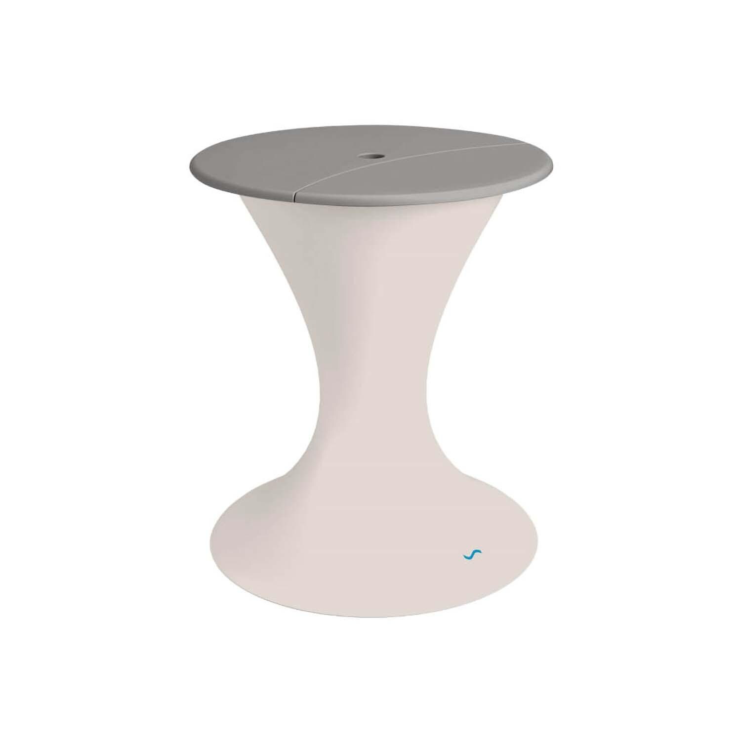 Ledge Lounger Autograph Umbrella Stand Ice Bin - Cloud W/Grey Lid - White Background thumbnail