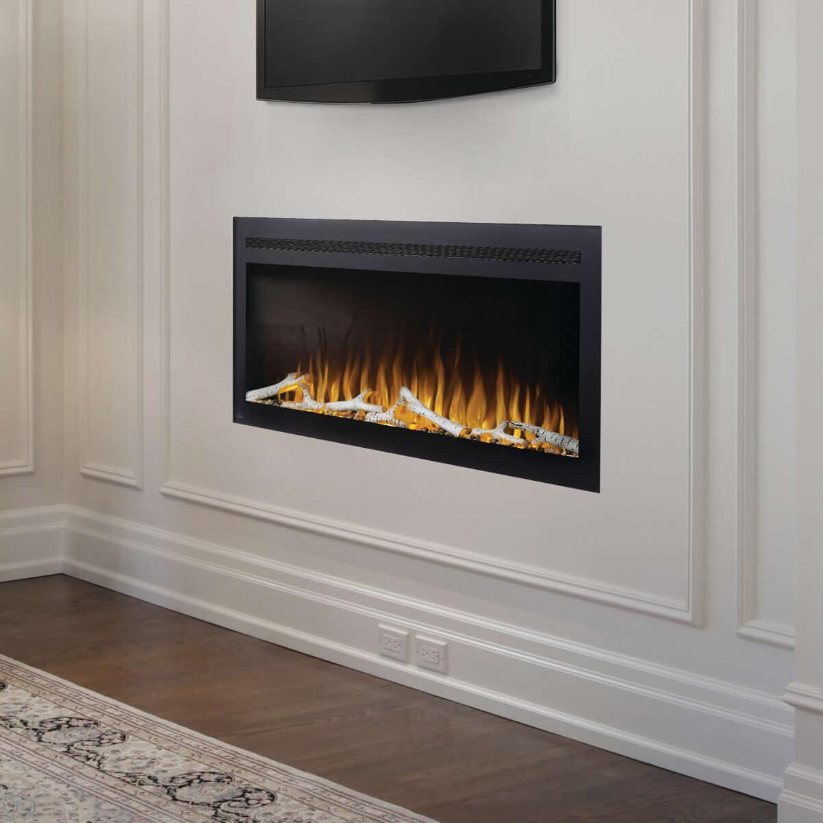 Napoleon Purview 50Inch Wall Mount Electric Fireplace NEFL50HI BBQGuys