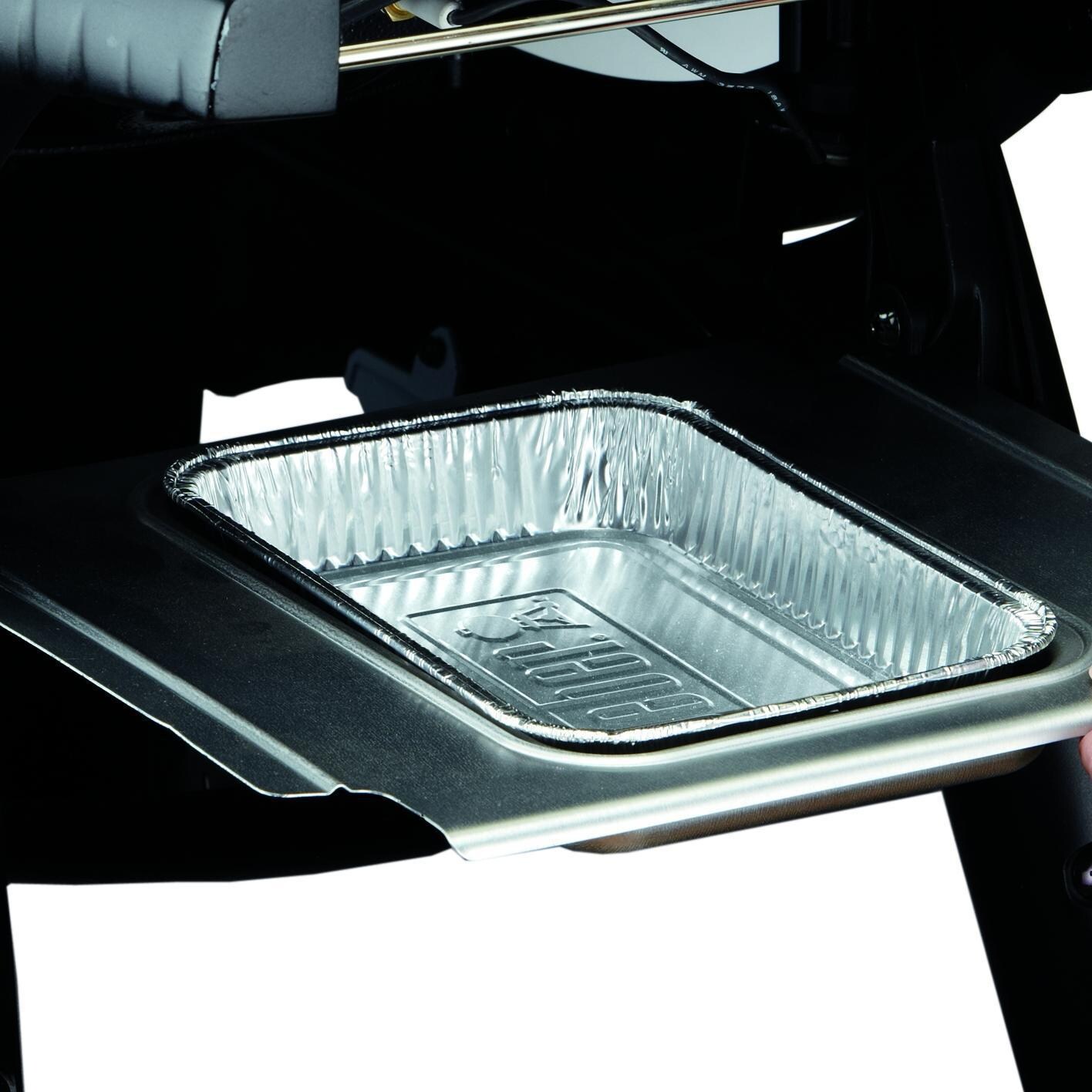 Weber Q 3200 Natural Gas Grill On Cart - Drip Pan