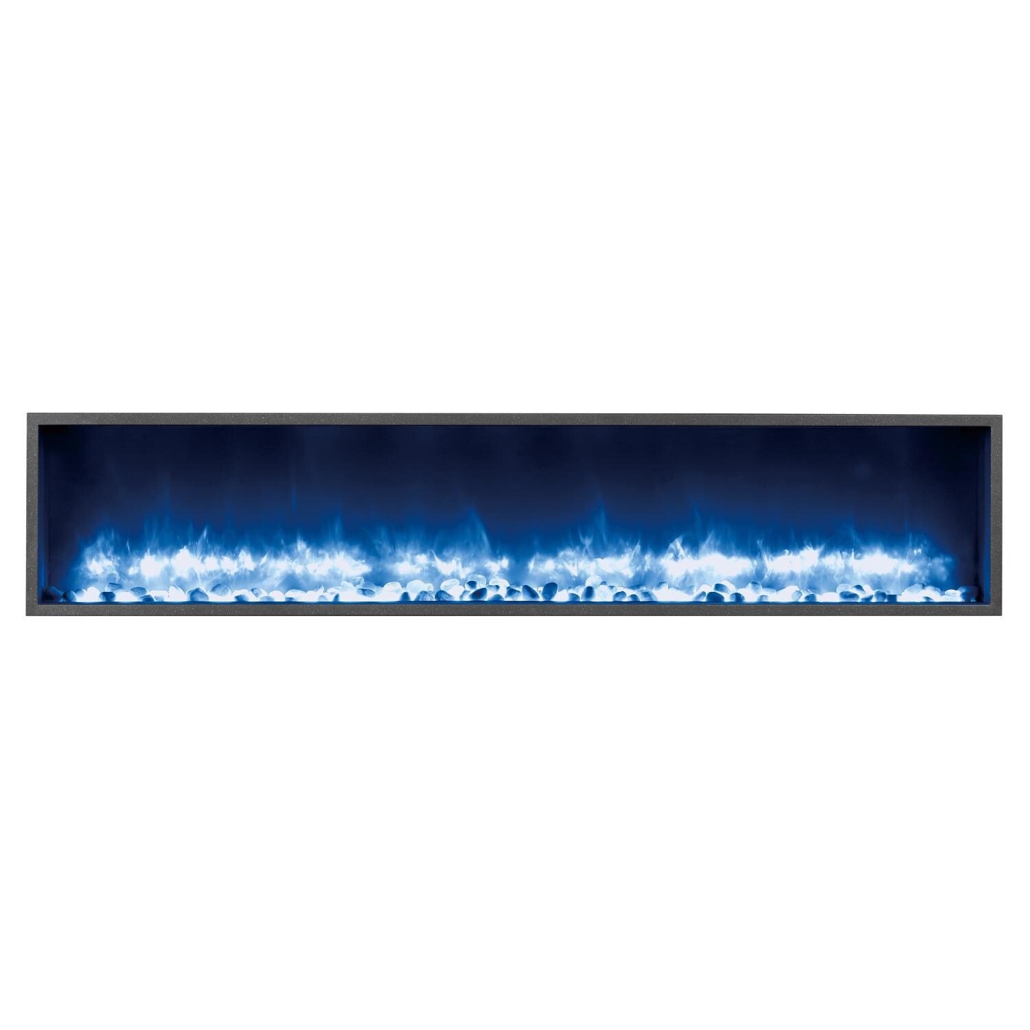 Dynasty 63-Inch Built-In Electric Fireplace - Blue thumbnail