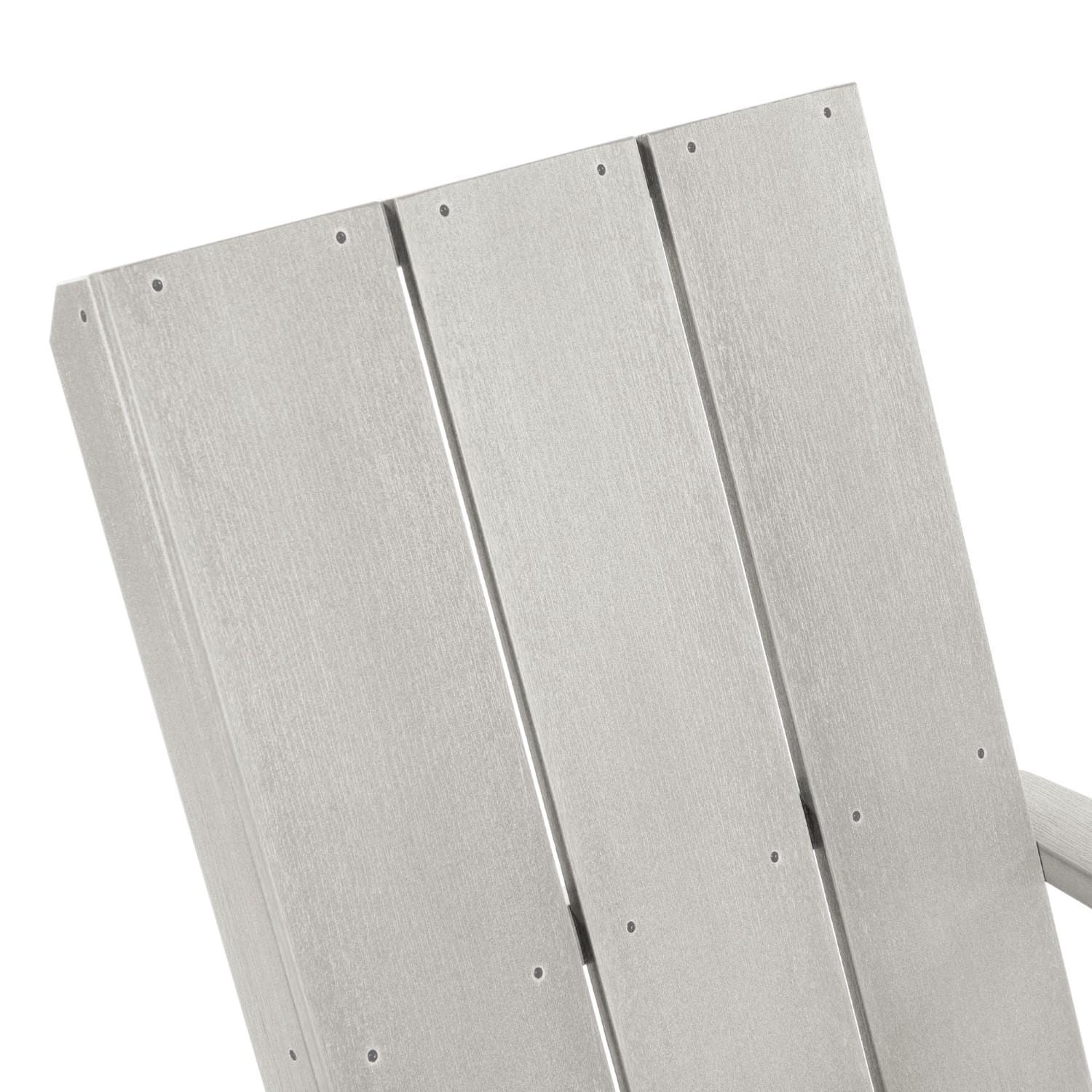 Lakeview Classical Cove Modern Adirondack Chair - Harbor Gray - Headrest thumbnail
