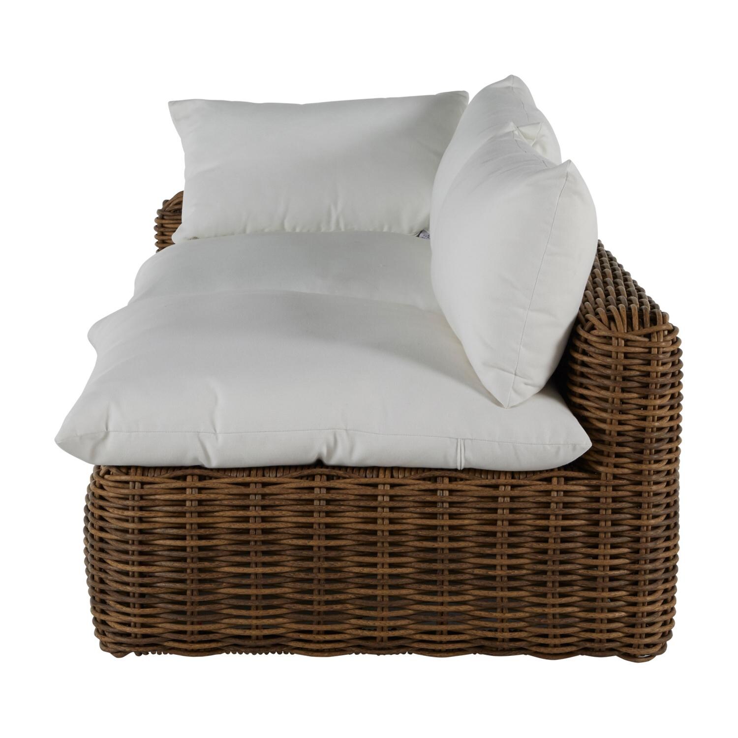 Summer Classics 339282+C774F664N Montecito Woven Left Arm Facing Loveseat - Right Side View thumbnail