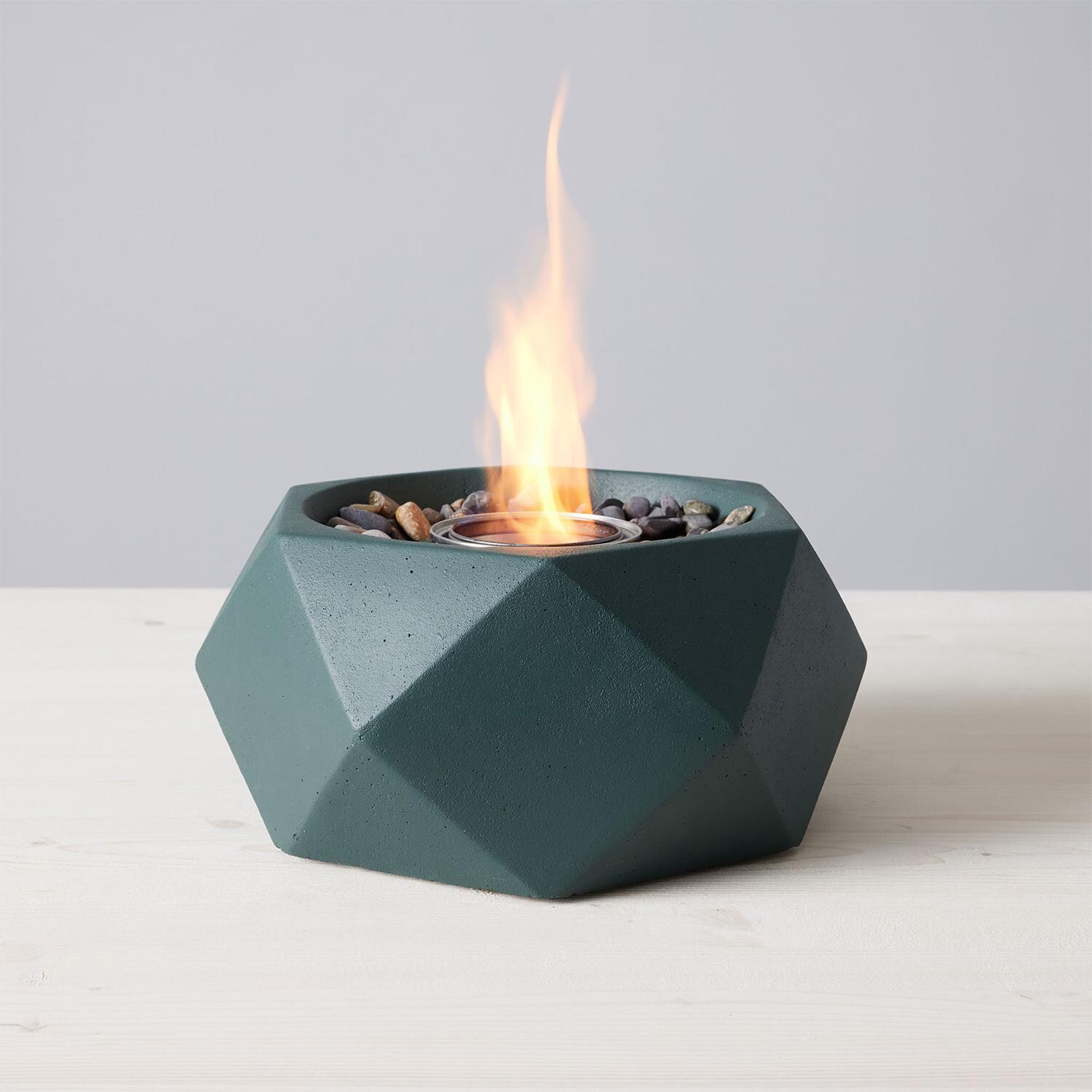 TerraFlame Geo Table Top Fire Bowl - Comex Green thumbnail