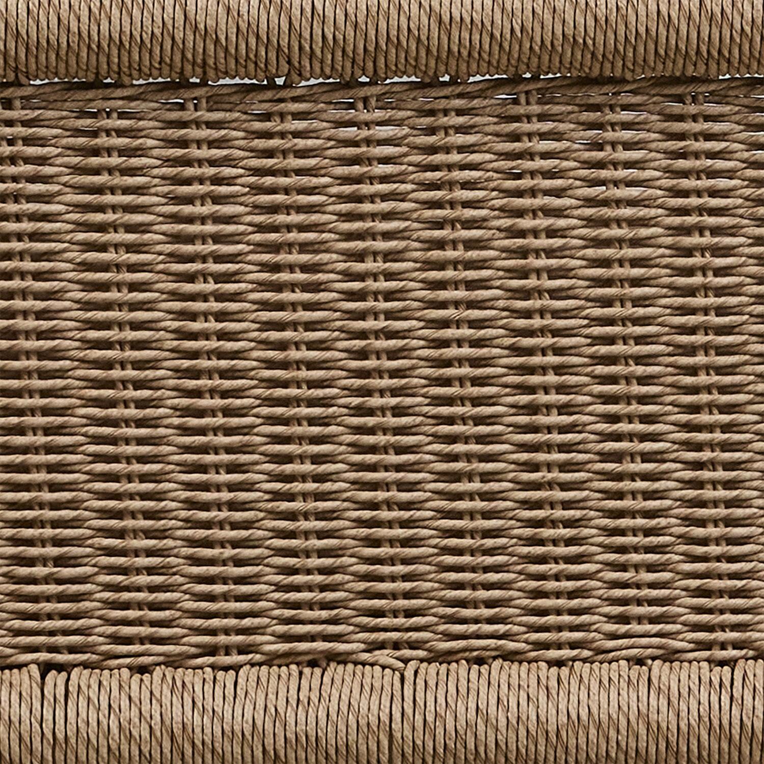 Rustic View Wicker Outdoor Club Chair in Natural W/ Sunbrella Cushions by Lakeview Outdoor Designs - Wicker - Swatch thumbnail