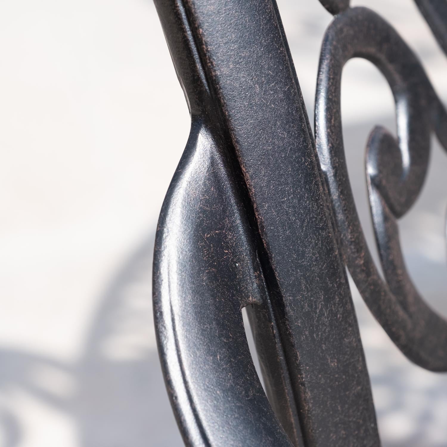 Elisabeth Cast Aluminum Patio Dining Arm Chair by Darlee -  -  - Back Detail thumbnail