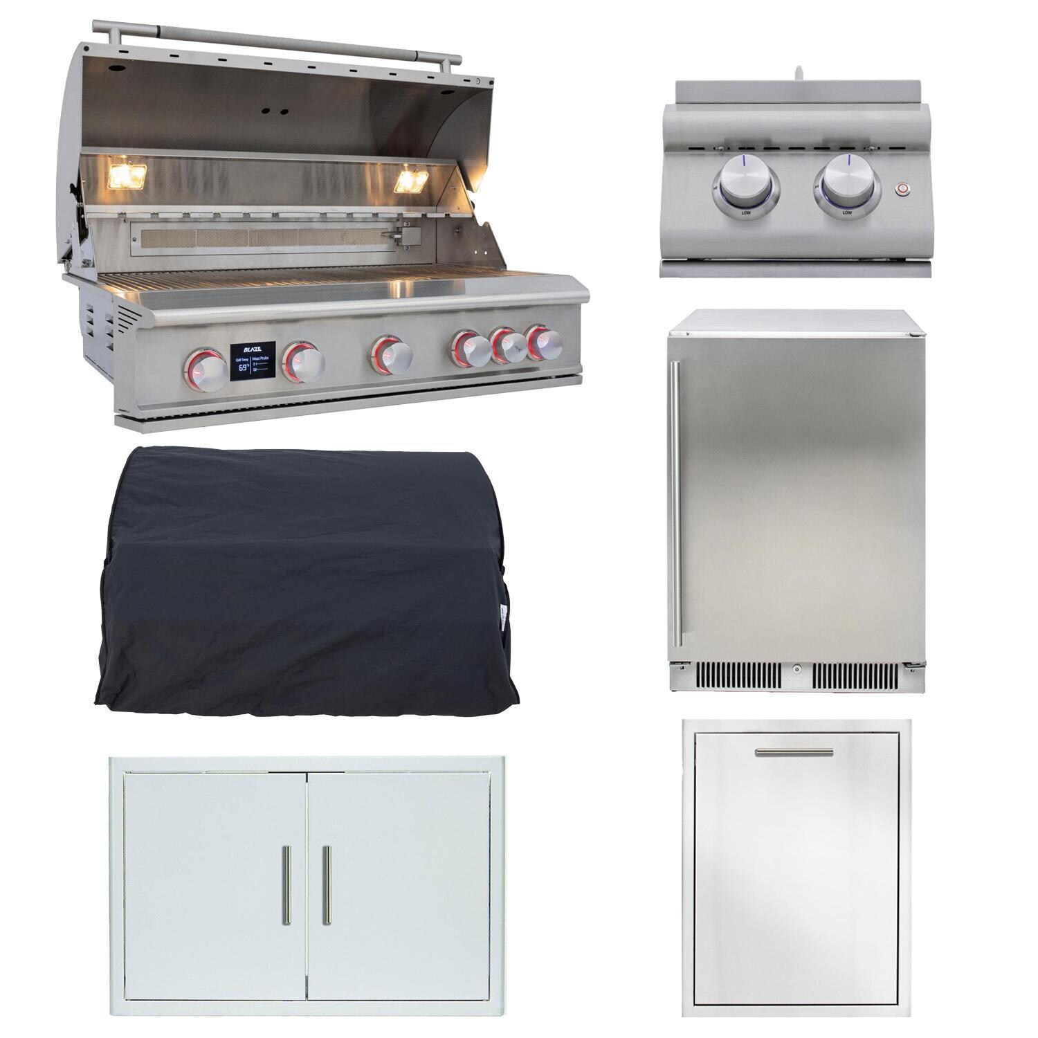 Blaze LTE PRO 6-Piece 40-Inch Natural Gas Outdoor Kitchen Package - White Background thumbnail