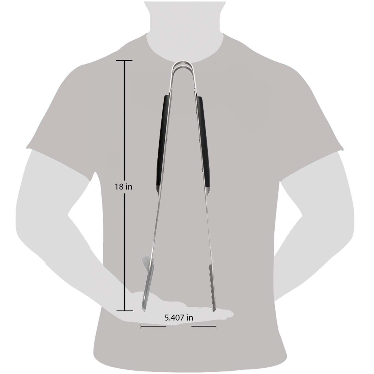 Oklahoma Joe's 7826131R06 Blacksmith 2 Pc Spatula & Tong Set - Tongs - Dimensional thumbnail