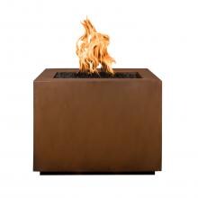 Top Fires by The Outdoor Plus Forma 30-Inch Natural Gas Fire Pit - Corten Steel - Match Light
