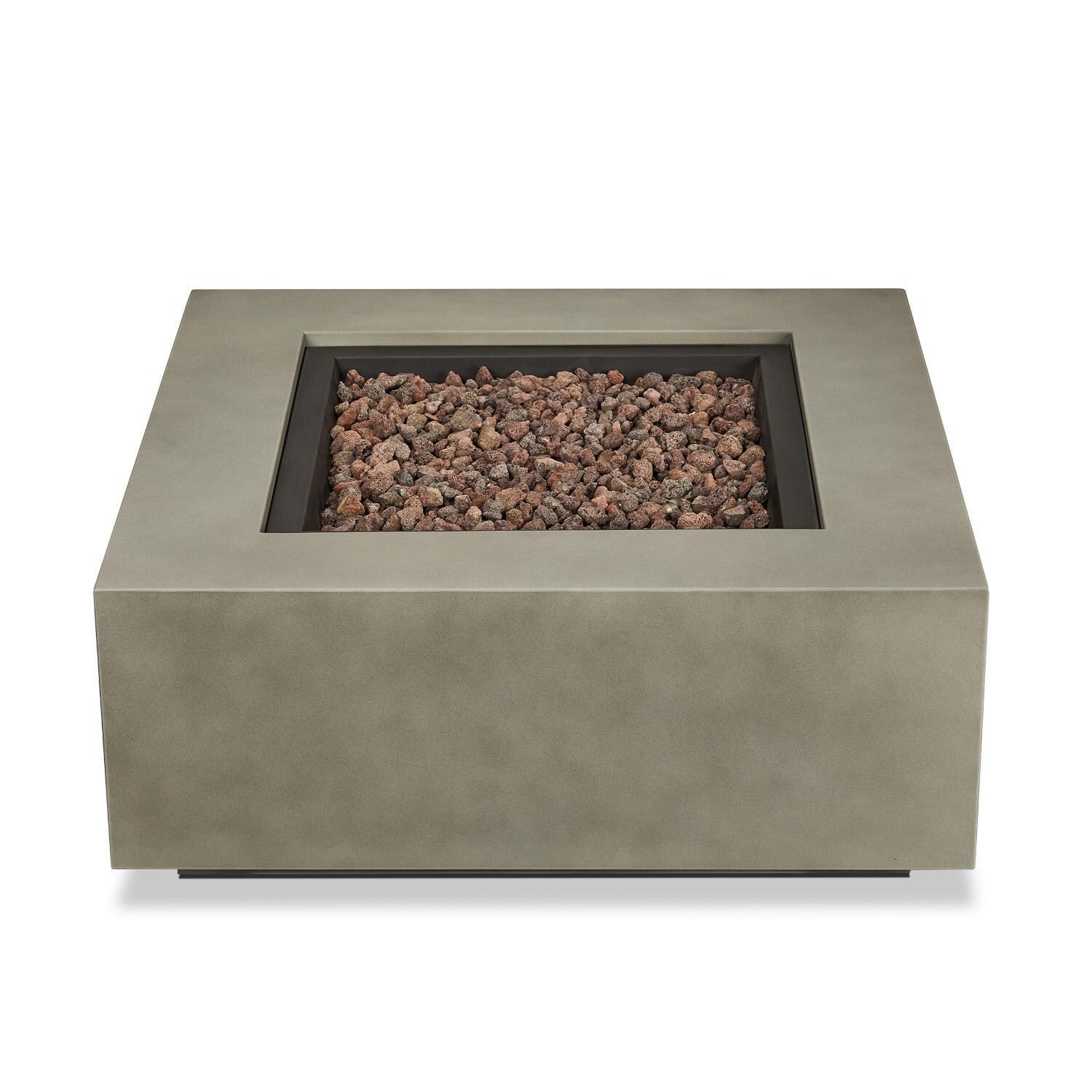 Lakeview Outdoor Designs SC-C9812NG-MGRY Elysian Square Natural Gas Fire Table - Top thumbnail