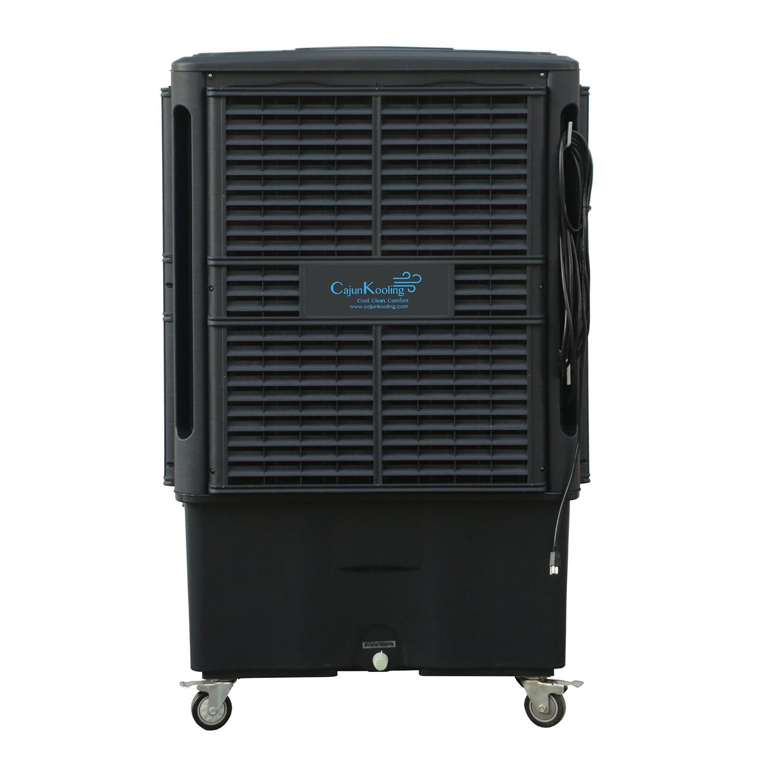 Cajun Kooling CK22000 Portable Air Cooler 3000 Sq Ft 22000 CFM w/ Remote Control - Rear View - White Background thumbnail