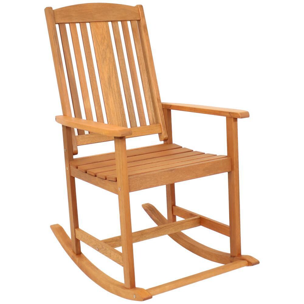 Ultimate Patio Meranti Wood Outdoor Rocking Chair - Full View thumbnail