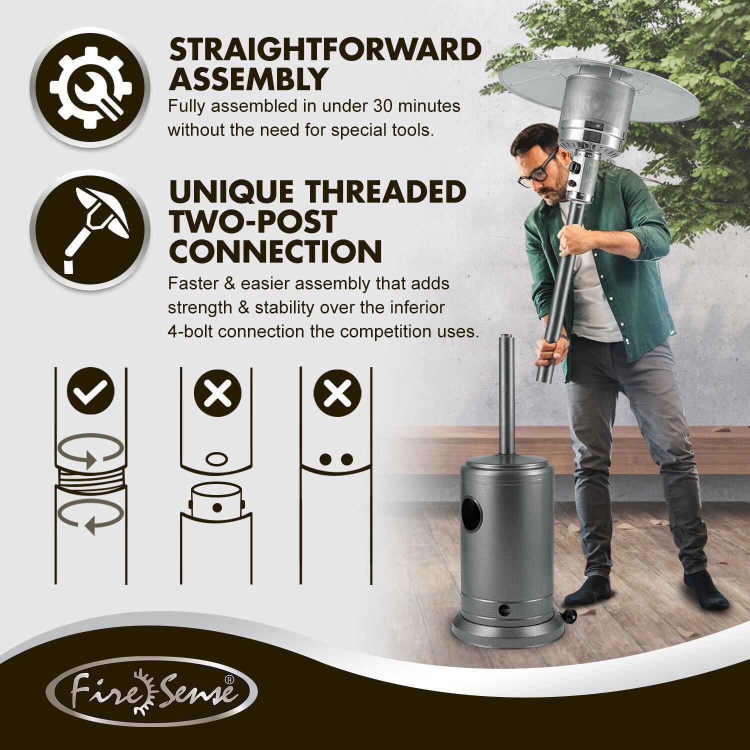 Ultimate Patio SC62555 Propane Commercial Patio Heater thumbnail