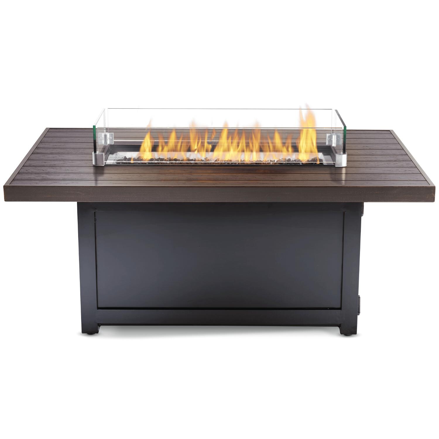 Napoleon Muskoka Patioflame 57 Inch Rectangular Propane Gas Fire Pit Table Bronze Musk1 Bz Bbqguys