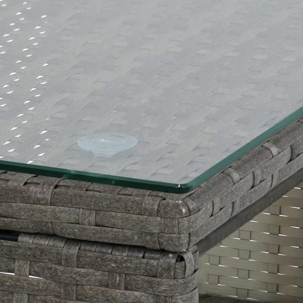 Ultimate Patio Low-Back Outdoor Patio Sectional Sofa Set W/ Cushions - Table - Detail thumbnail