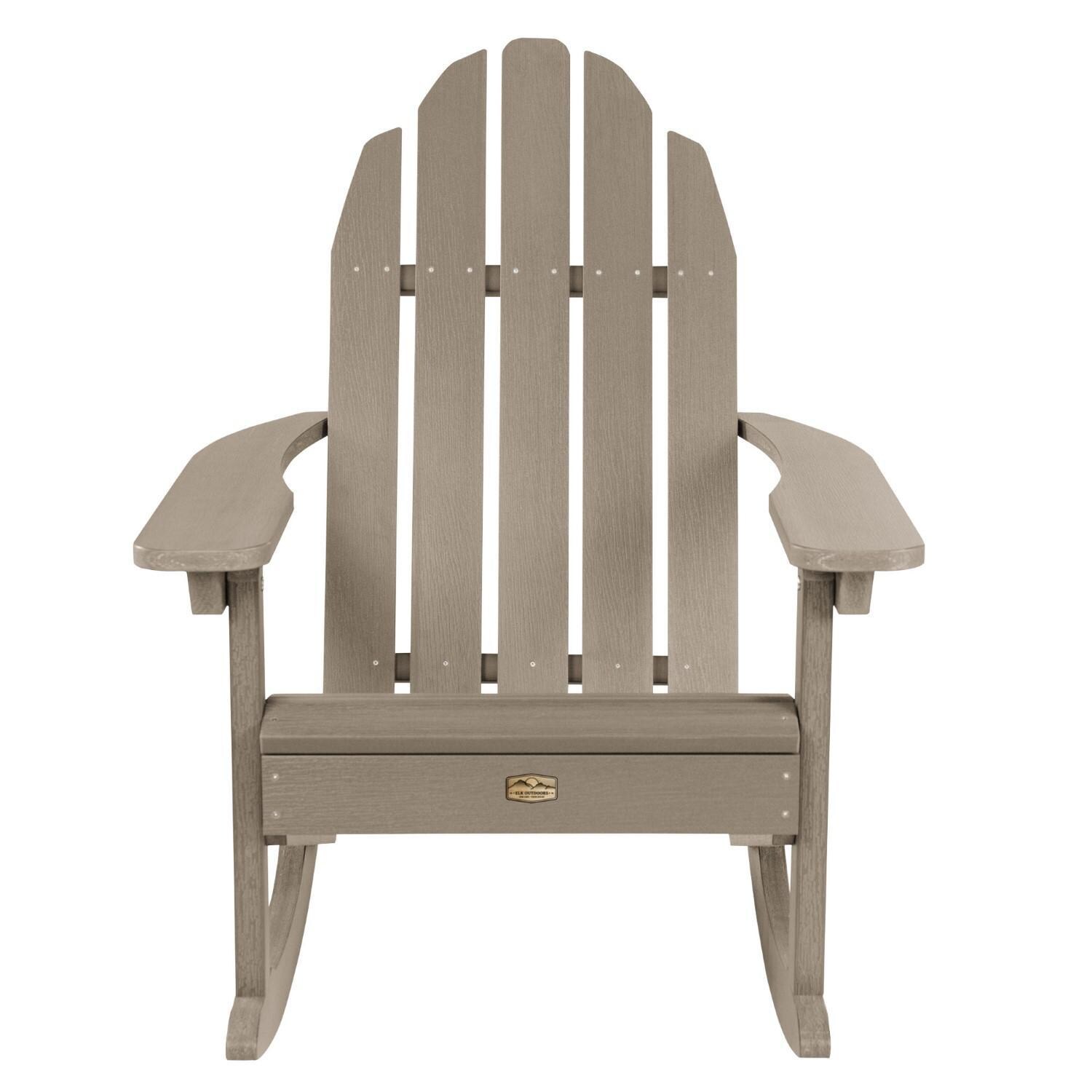 Lakeview The Charmville Adirondack Rocking Chair - Woodland Brown - Front thumbnail