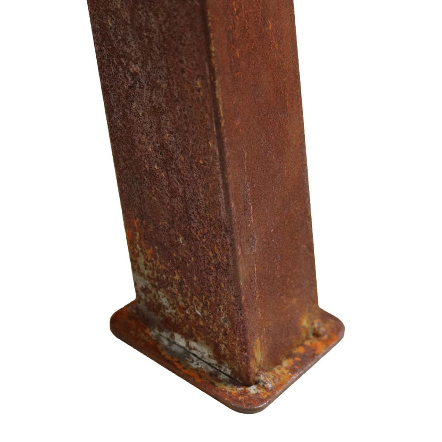 Ultimate Patio RCM-LG620 24 Inch Round Cast Iron Wood-Burning Fire Pit in Rust - Leg Construction Close-Up - Detail thumbnail