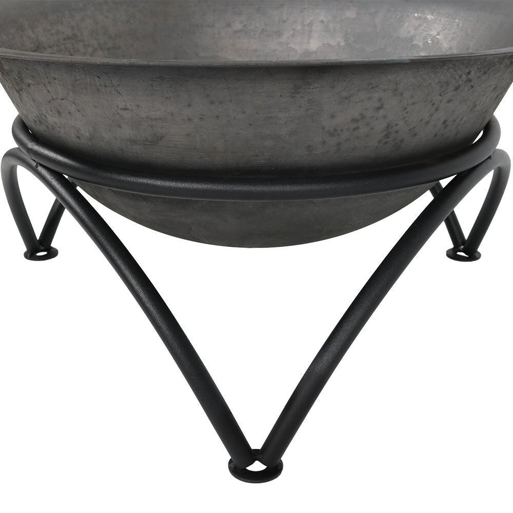 Ultimate Patio 24-Inch Cast Iron Wood Burning Fire Pit - Leg Detail thumbnail