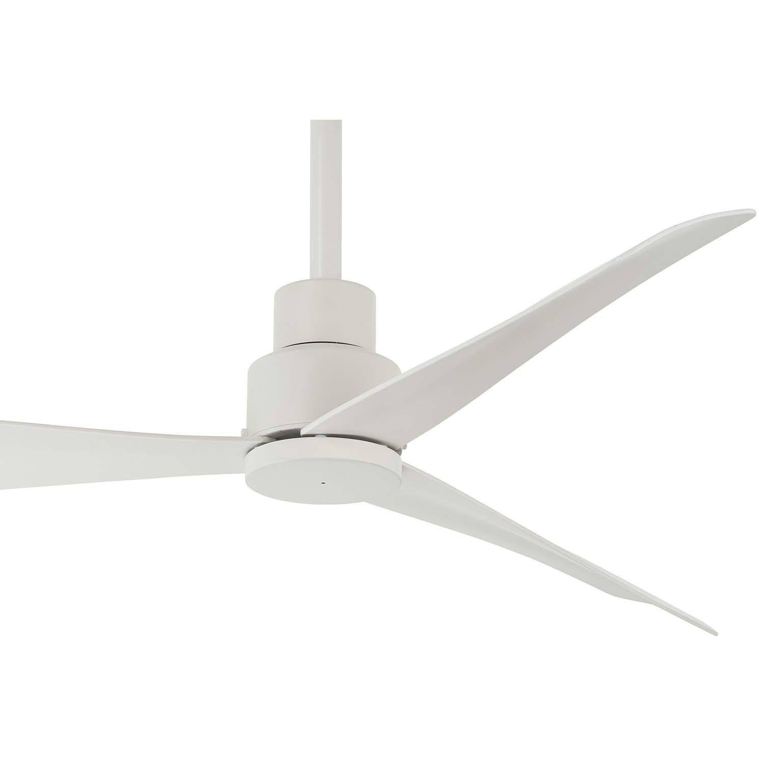 Minka-Aire F786-WHF Simple 44-Inch 3-Blade Ceiling Fan in Flat White Finish w/ Flat White Blades - Blades thumbnail