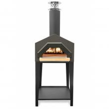 Chicago Brick Oven Americano Wood Fired Residential Outdoor Pizza Oven On Stand - Dark Roast - CBO-O-STD-AMR-DR image