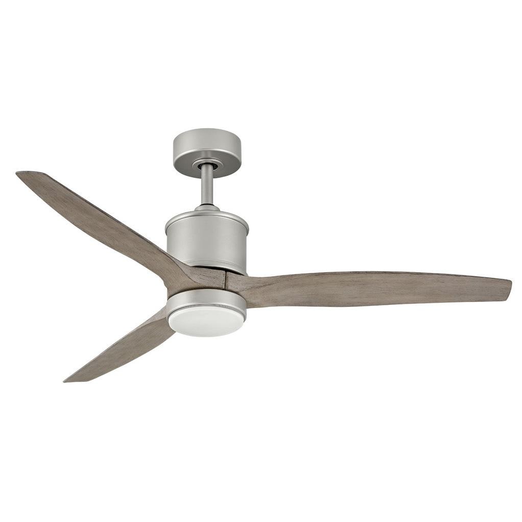 Hinkley Lighting Hover 52-Inch LED Indoor / Outdoor Ceiling Fan - Brushed Nickel - 900752FBN-LWD