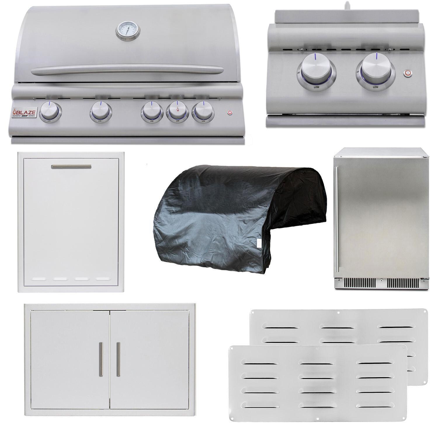 Blaze LTE+ Marine Grade 8-Piece 32-Inch Propane Outdoor Kitchen Package