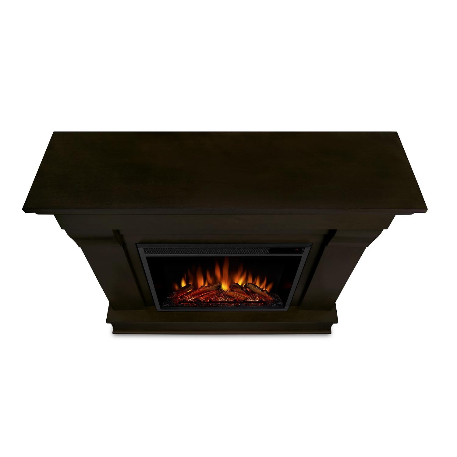 Real Flame - 5910E-DW - Chateau 40-Inch Electric Fireplace With Mantel - Dark Walnut - Top View thumbnail