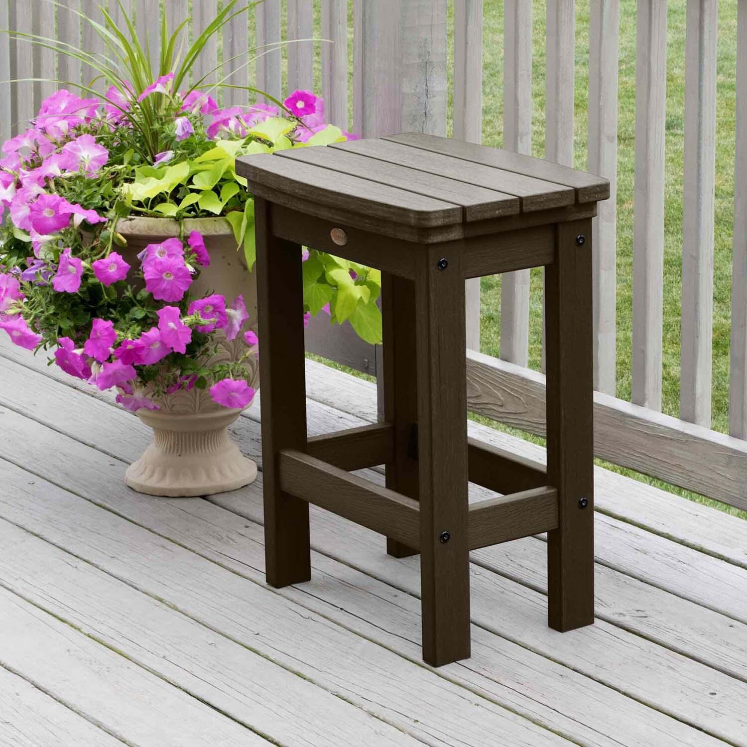 Hart Lane 3 Pc Recycled Plastic Counter Height Dining Stool in Weathered Acorn By Lakeview - Lifestyle thumbnail