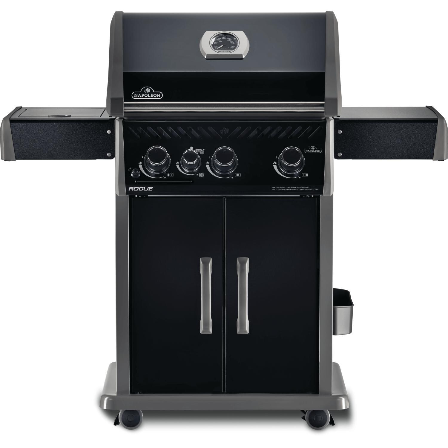 Napoleon Rogue 425 Propane Gas Grill with Infrared Side Burner Black Edition R425SIBPBE Napoleon Rogue 425 Propane Gas Grill with Infrared Side Burner Black Edition R425SIBPBE