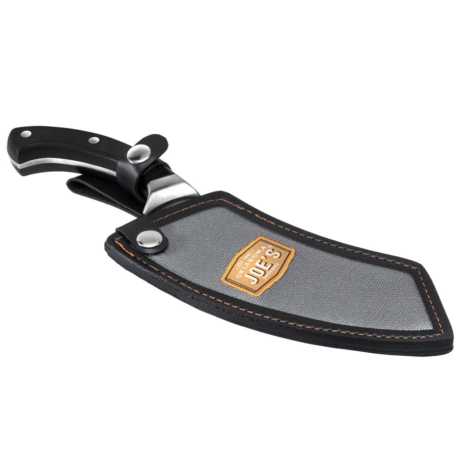 Oklahoma Joe's 6326379R06 Blacksmith 2-in-1 Cleaver & Chef Knife - In Case - White Background thumbnail