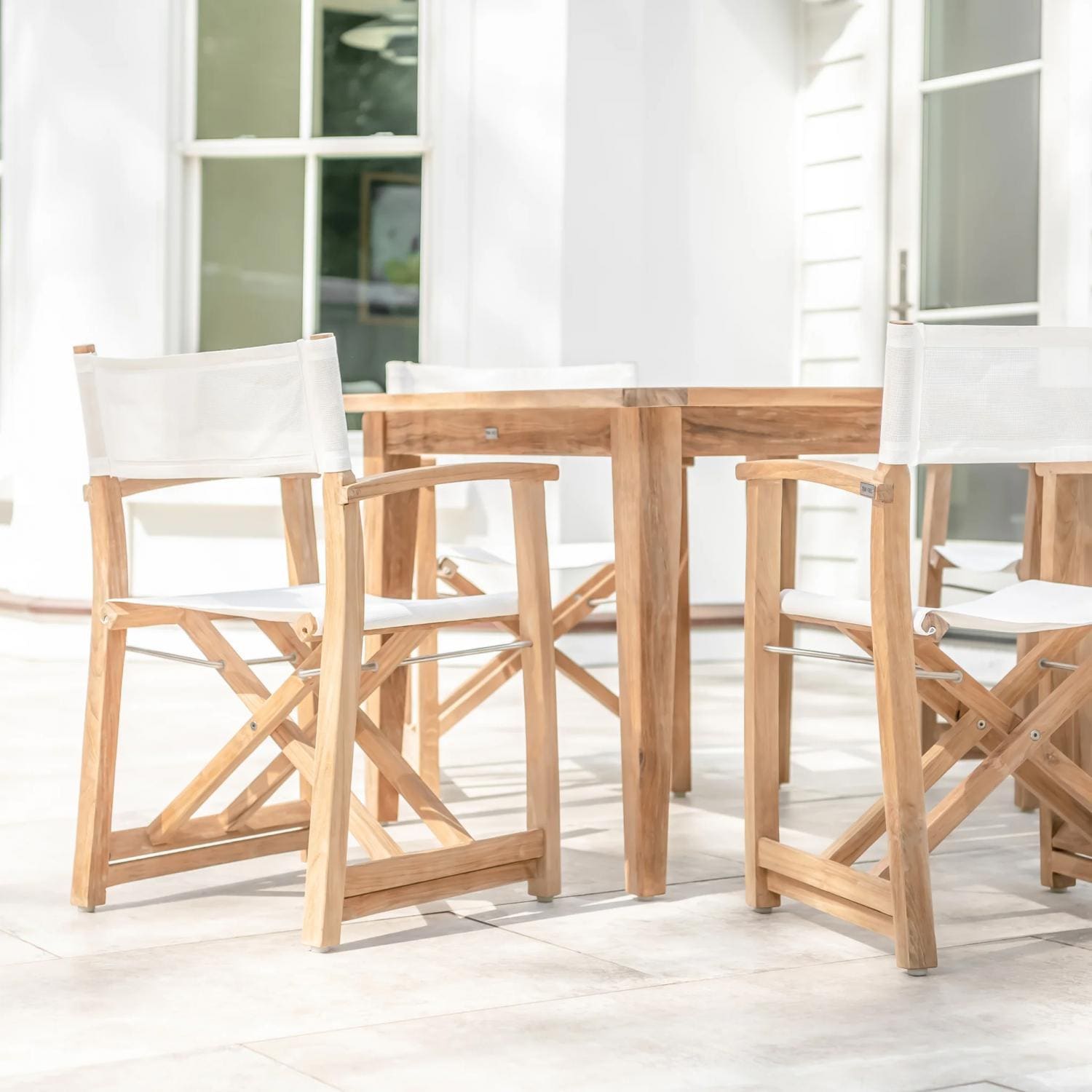 Teak + Table Monday 5 Piece Teak Patio Dining Set - Lifestyle thumbnail