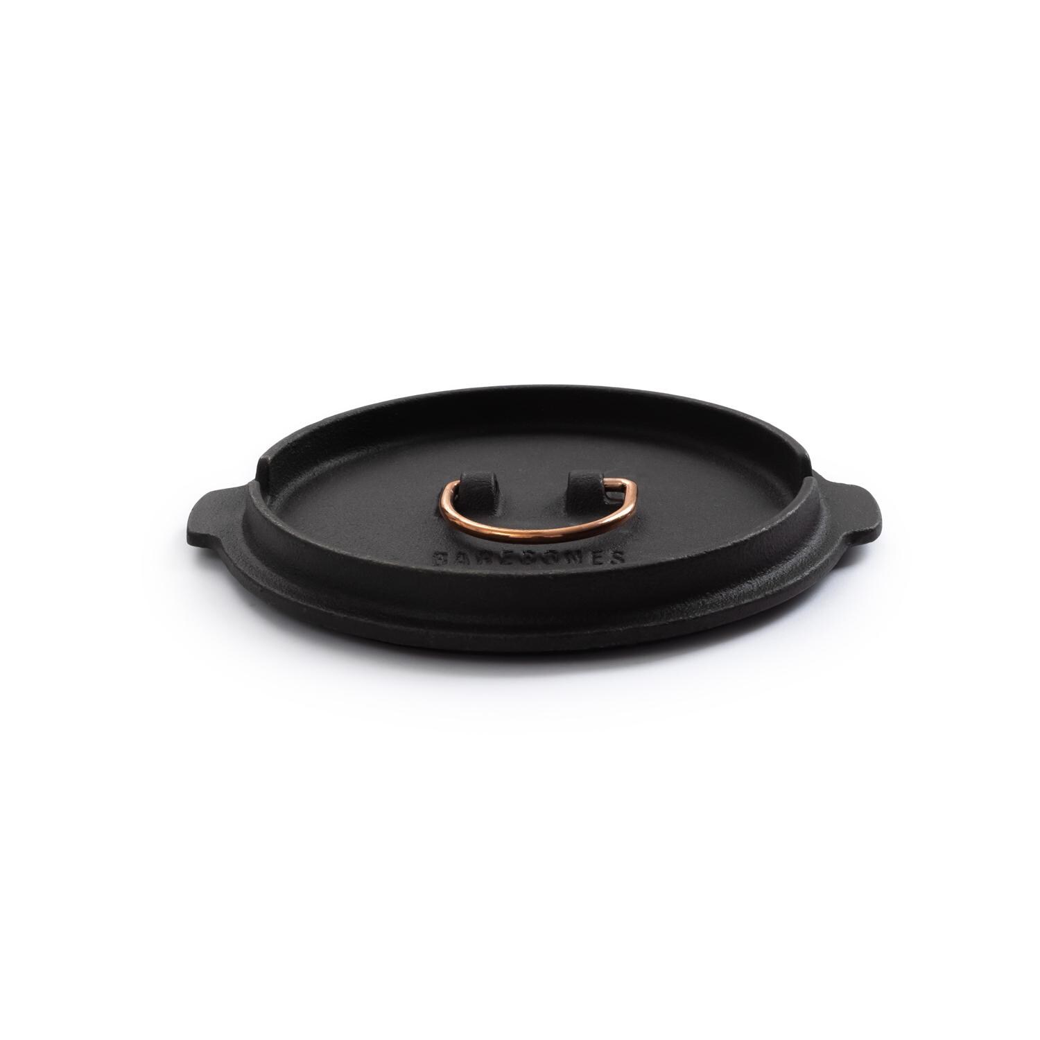 Barebones Living CKW-315 6-Inch All-In-One Cast Iron Skillet - Lid Top thumbnail