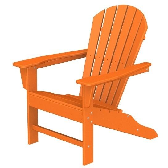 PolyWood Recycled Plastic Wood South Beach Adirondack Chair BBQGuys