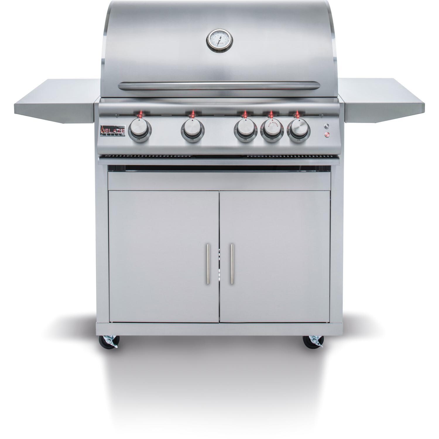 Blaze Premium LTE 32-Inch 4-Burner Natural Gas Grill w/ Ceramic Flame Tamers