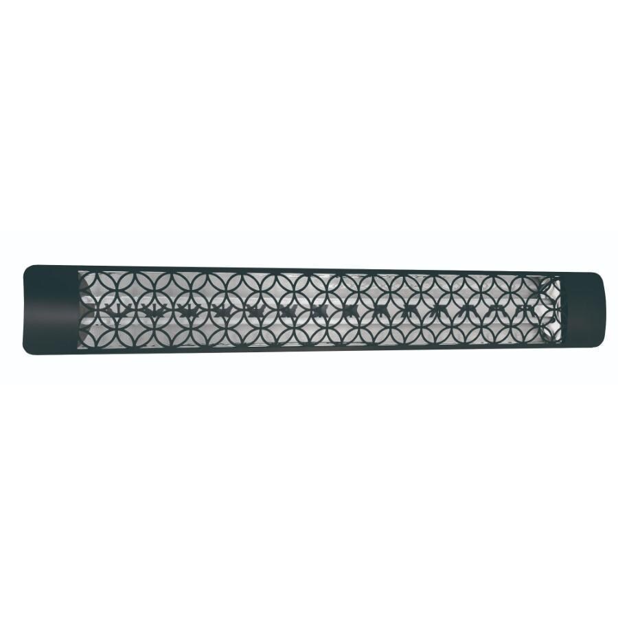 Eurofase EF60277B2 Clover Series 61-Inch 6000 Watt Dual Element 277V Electric Infrared Patio Heater In Black - Off - White Background thumbnail