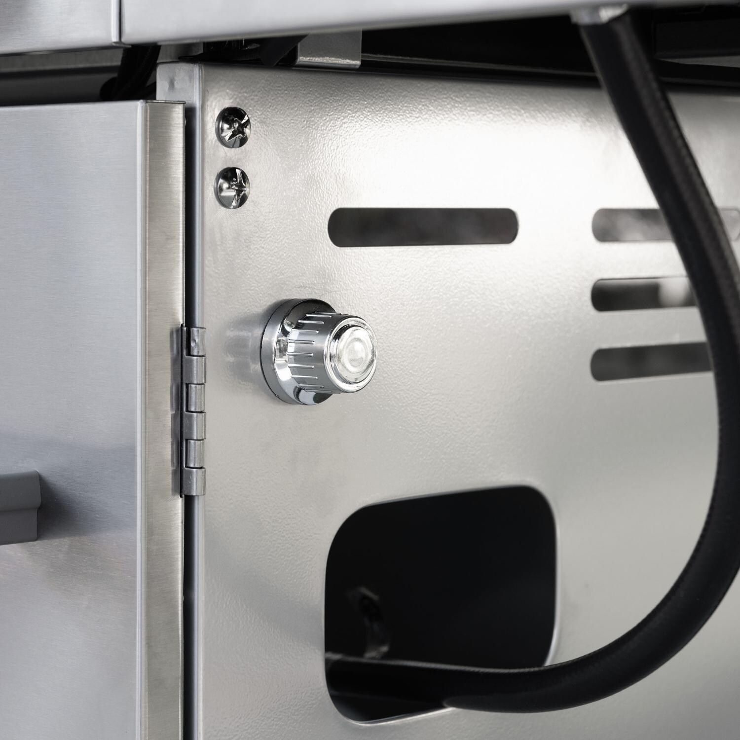 Nexgrill - 720-0958AE - Deluxe 27-Inch Propane Gas Grill On Cart With Infrared Side Burner - Gas Hose To Side Burner thumbnail