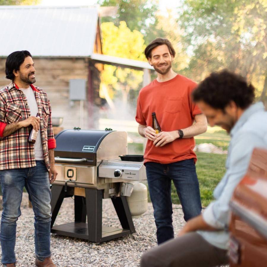 Camp Chef PG24WWSB + PG14BB Woodwind Pro WiFi 24-Inch Pellet Grill With Propane Sidekick Sear Box - Lifestyle - Entertain thumbnail