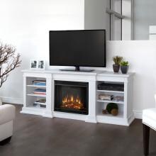 Real Flame Fresno 71-Inch Electric Fireplace Entertainment Center - White - G1200E-W image