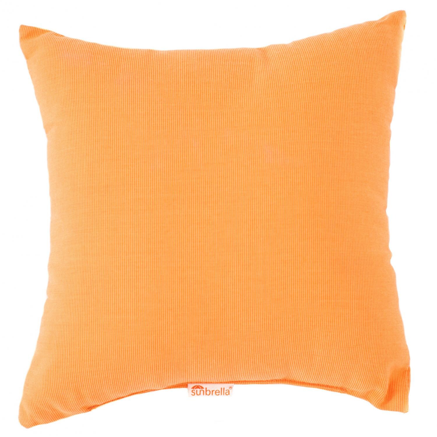 Sunbrella Canvas Tangerine Throw Pillow By 14 X 14