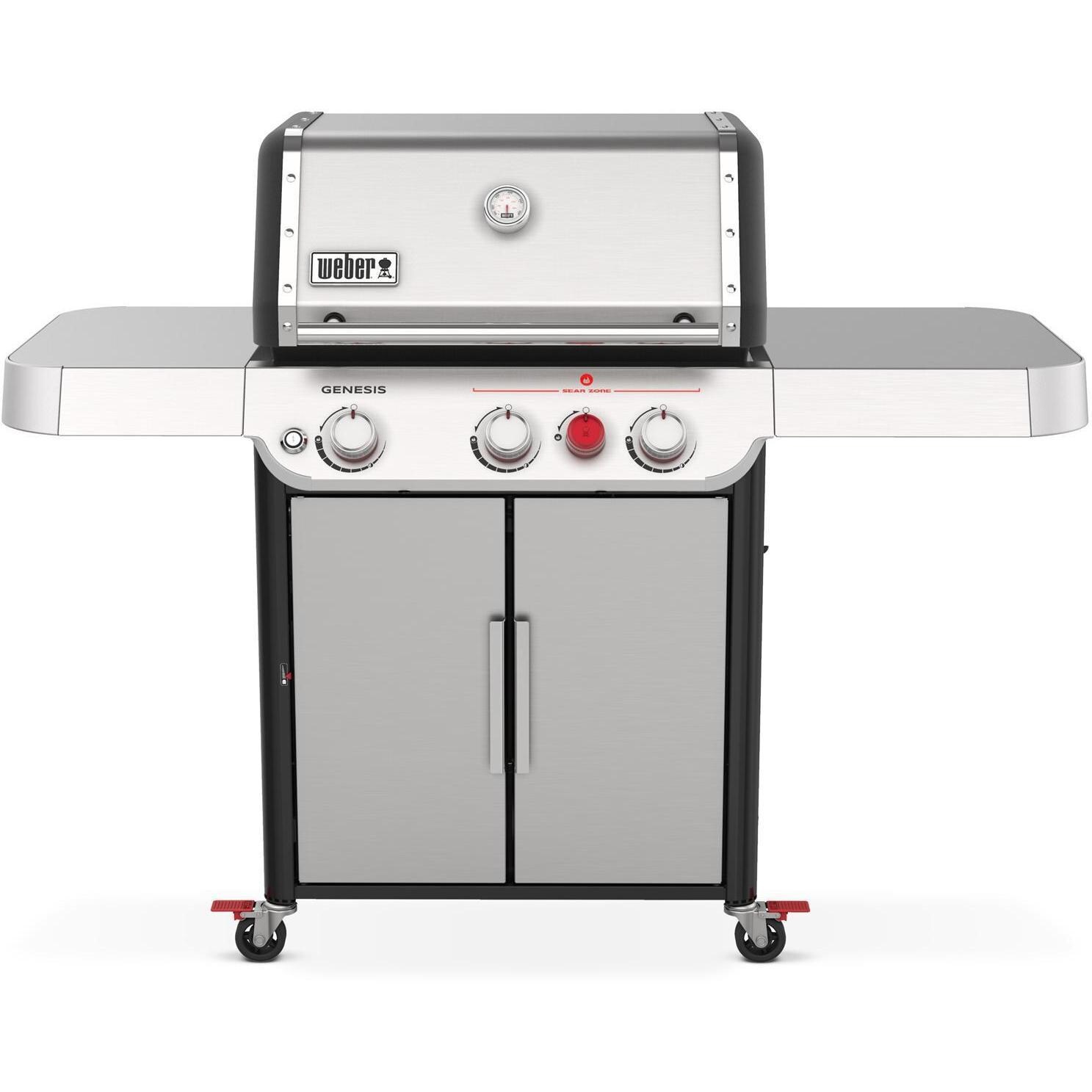Weber GENESIS 35300001 S-325s Propane Gas Grill with Sear Burner - Stainless Steel - White Background thumbnail