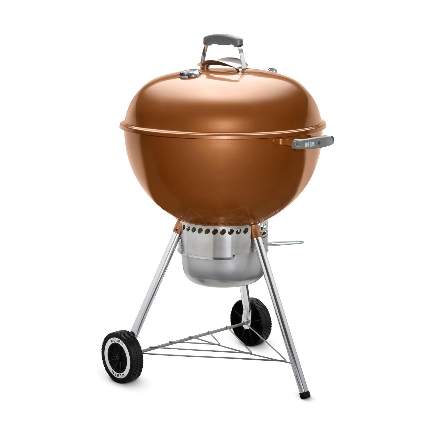 Weber Original Kettle Premium 22-Inch Charcoal Grill - Copper - 14402001 - Kettle facing Right thumbnail