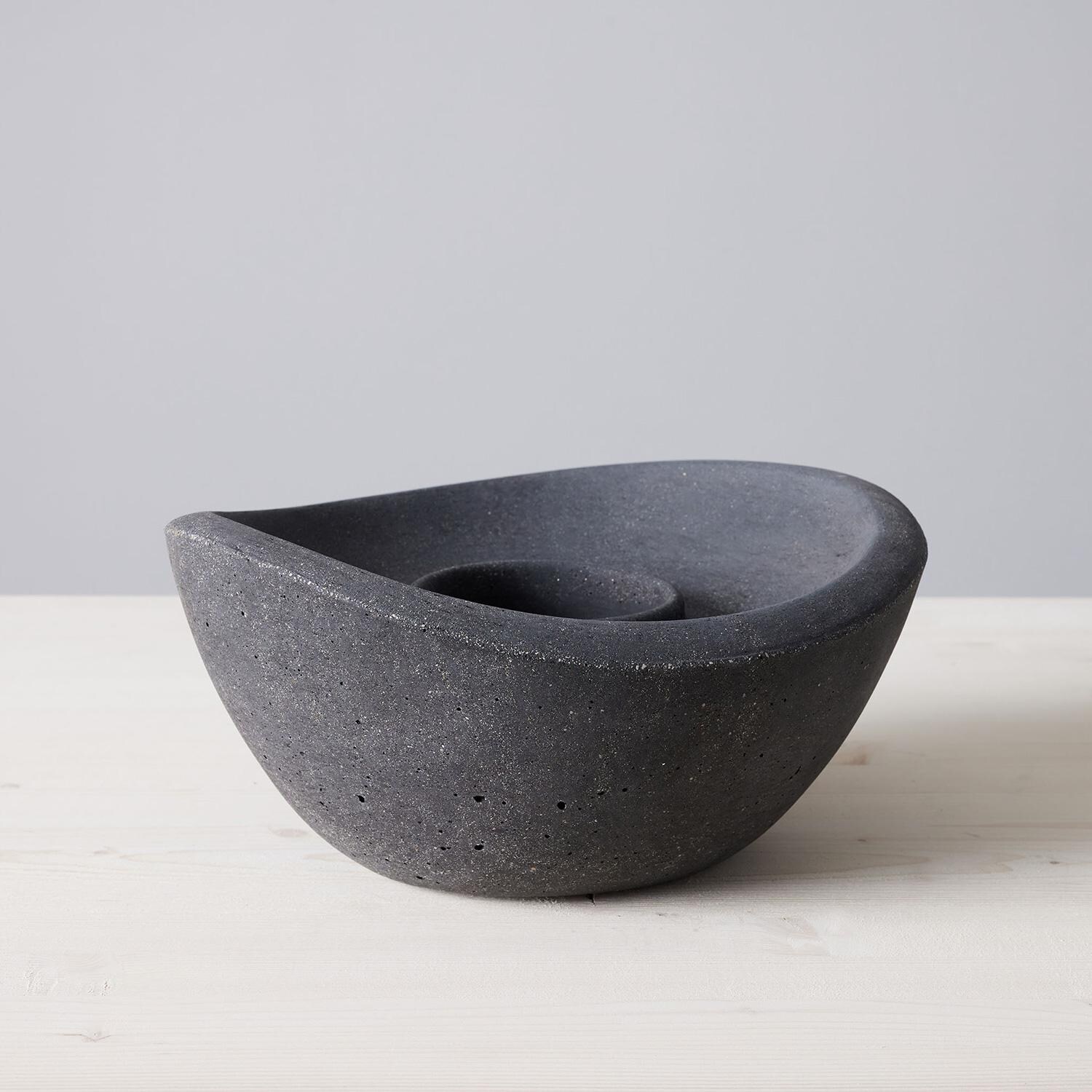 TerraFlame Wave Table Top Fire Bowl - Graphite - Bowl Display thumbnail