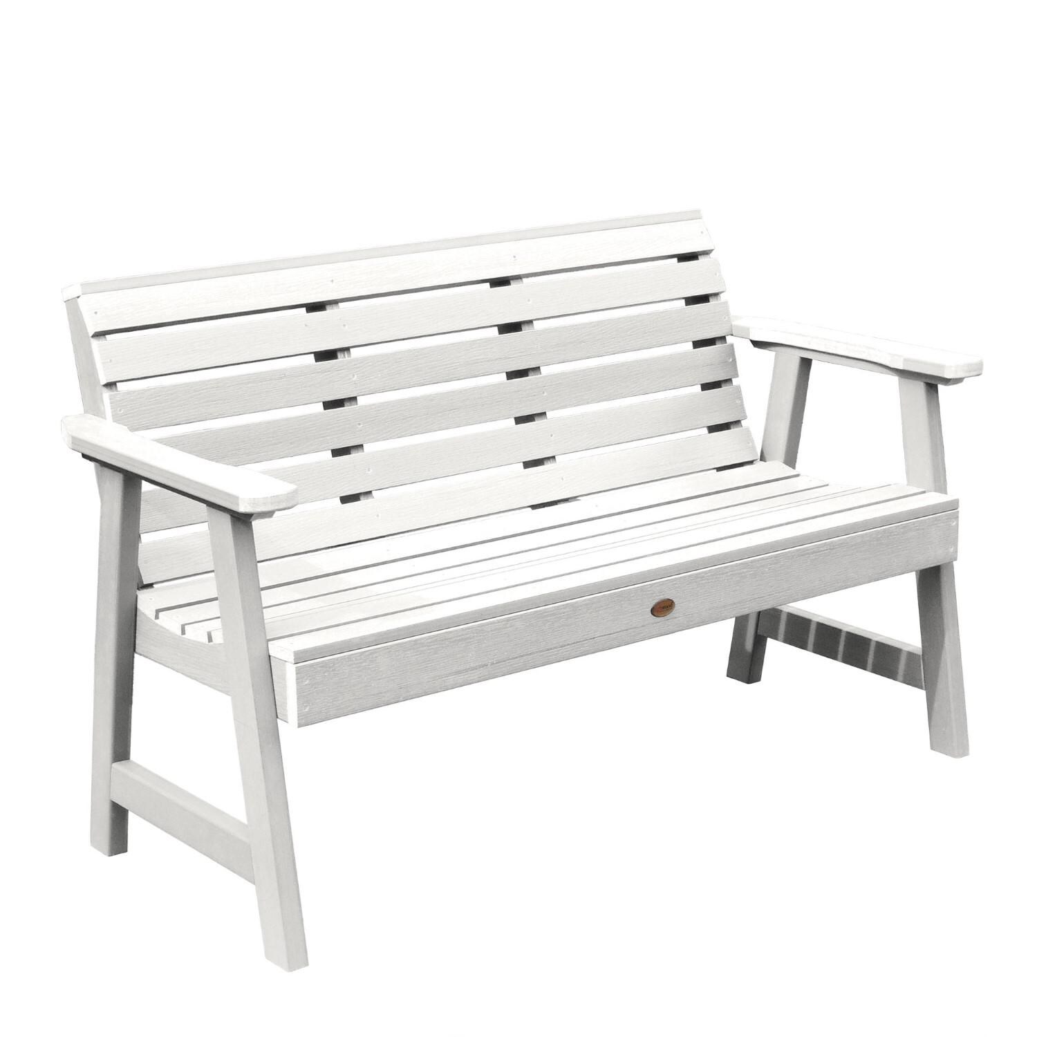 Lakeview Elm Pointe 5-Foot Picnic Bench - White - On White thumbnail