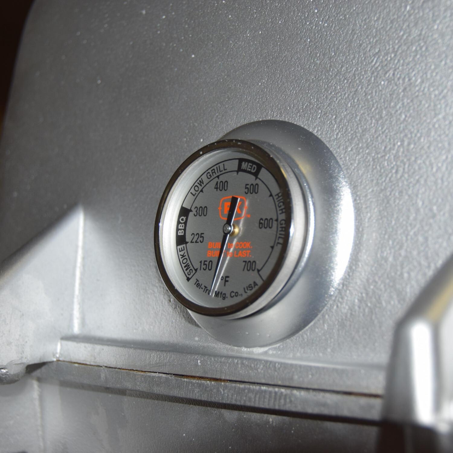PK Grills PK BBQ Thermometer by Tel-Tru - Installed thumbnail