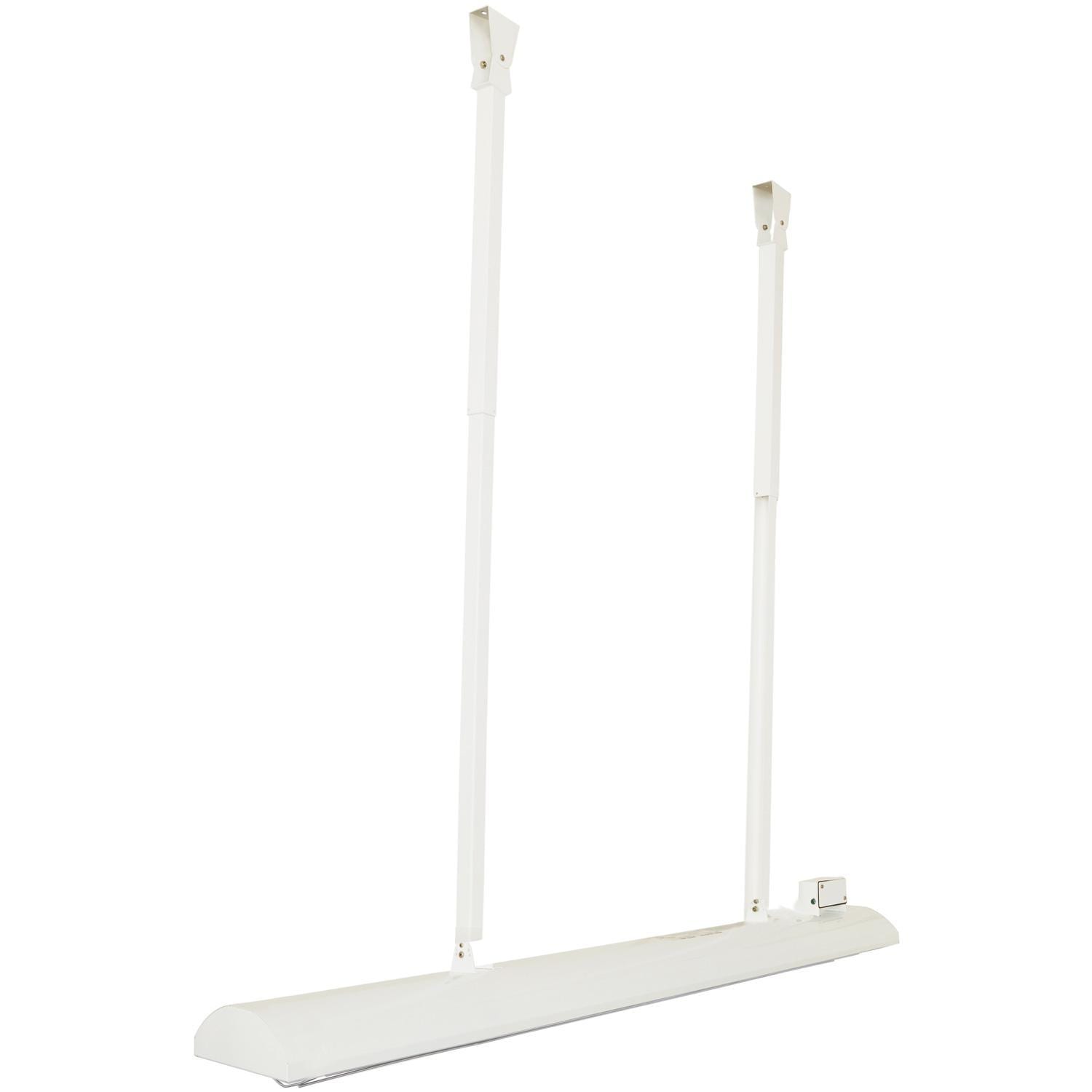 Infratech 13 1246BR Drop Pole Mount Assembly (Assembly Only - Heater Not Included) - White - Heater Angled Downward thumbnail