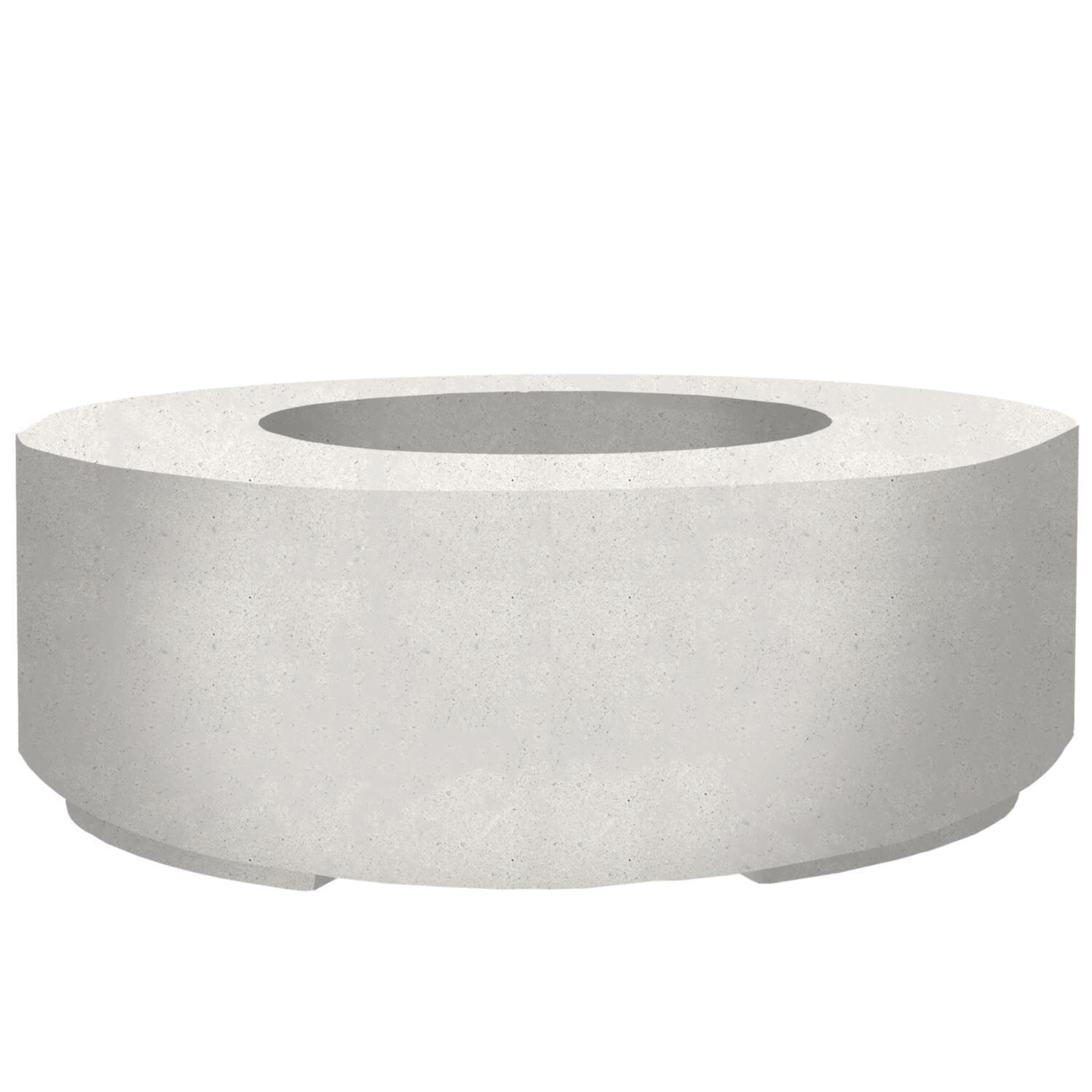 Prism Hardscapes SCPH-418-5NG Rotondo Fire Bowl - Natural Gas - Ultra White thumbnail