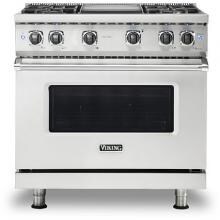 Viking Professional 5 Series 36-Inch 4-Burner Natural Gas Range With Griddle - Stainless Steel - VGR5364GSS image