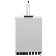 Summerset 25-Inch 6.6 Cu. Ft. Outdoor Rated Single Tap Beer Dispenser/Kegerator - SSRFR-24DK1 image