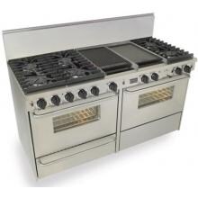 FiveStar Ranges TTN637-7BW 60 Inch Dual-Fuel Self-Cleaning Convection Range With Sealed Burners - Stainless Steel